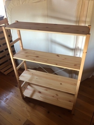 無印良品　パイン材ユニットシェルフ