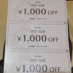 Amabel アマベル　福袋　クーポン　3000円分