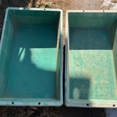 【差し上げます】家庭菜園用穴あき特大トロ函