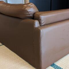 【受け渡し予定あり】ソファ  2人掛け 合皮 コンパクトソファ 座椅子 150cmの画像