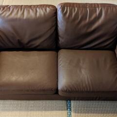 【受け渡し予定あり】ソファ  2人掛け 合皮 コンパクトソファ 座椅子 150cmの画像