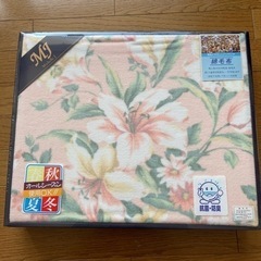 【新品未使用】オールシーズン　綿毛布