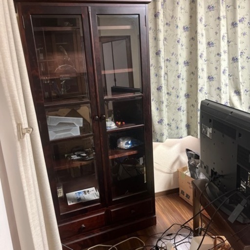 【値引き交渉おけ！2/24産廃予定】美品　木製食器棚