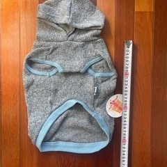 犬の服　ニット　グレー　薄め　未使用の画像