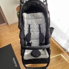 エアバギーココ　ブレーキ　ブラック　純正マット　レインカバー　ドリンクホルダー付きの画像