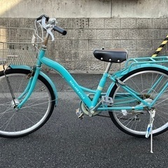 （お取引中）子供用自転車　22インチ、オートライト、変速6段