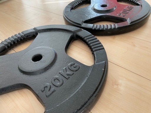 FIELDDOOR バーベルプレート20kg 2枚