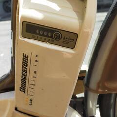 電動自転車ブリジストン茶色の画像