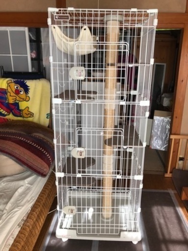 アイリスオーヤマ　3段キャットケージ　美品