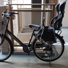 【チャイルドシート付】自転車１７インチ
