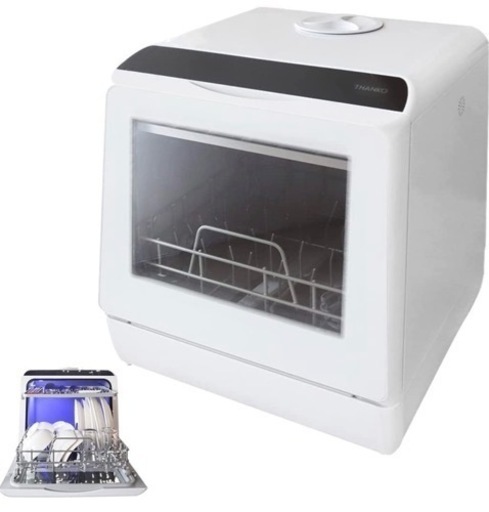 【中古品】THANKO 水道いらずのタンク式食器洗い乾燥機 「ラクア」