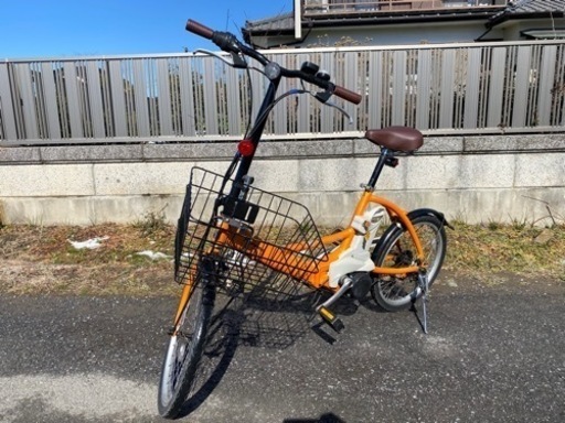 ☆パナソニック折りたたみ電動アシスト自転車☆シート・グリップなど新品交換^_^ グイグイ走ります☆