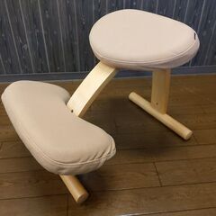 【引取限定・現状渡し】7-11 バランスチェア イージー ブラウン系 カバー付 カグマニアの画像