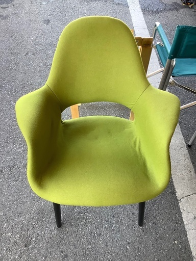 1人掛けチェア　オーガニック　グリーン