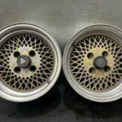 旧車ホイール ENKEI エンケイ メッシュ 社外ホイール 14インチ 2本 6.5J4HPCD114.3約+9 希少 当時物　(VHO410)クレジットカード QRコード決済可能