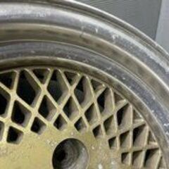 旧車ホイール ENKEI エンケイ メッシュ 社外ホイール 14インチ 2本 6.5J4HPCD114.3約+9 希少 当時物　(VHO410)クレジットカード QRコード決済可能
