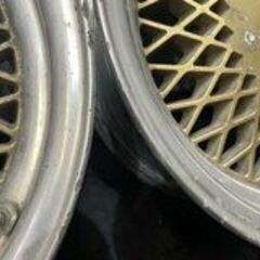 旧車ホイール ENKEI エンケイ メッシュ 社外ホイール 14インチ 2本 6.5J4HPCD114.3約+9 希少 当時物　(VHO410)クレジットカード QRコード決済可能