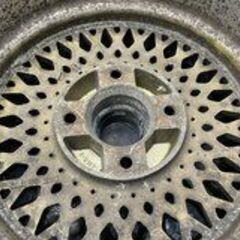 旧車ホイール ENKEI エンケイ メッシュ 社外ホイール 14インチ 2本 6.5J4HPCD114.3約+9 希少 当時物　(VHO410)クレジットカード QRコード決済可能