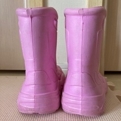 2407【中古】クロックスCROCS　長靴レインブーツ　17.5...