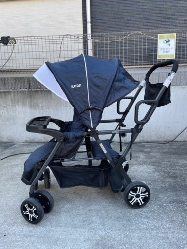カトージ(KATOJI) ベビーカー 二人でゴー（ネイビー）