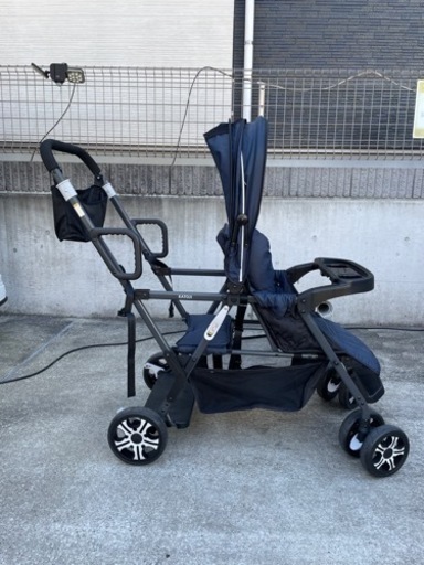 カトージ(KATOJI) ベビーカー 二人でゴー（ネイビー）