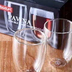 新品未使用✨PAVINA 350ml ダブルウォールグラス２個セ...