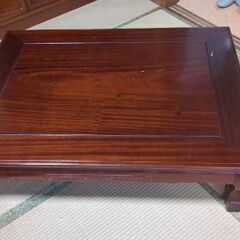 【無料】和風木製ローテーブル　【取りに来てくれる人限定】