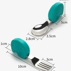 【新品・未使用】赤ちゃん　スプーン　フォーク　セット　ドードルの画像