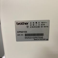 【店頭引き取り限定】《中古品》ブラザー ミシン CPN3103 K1114-MK BROTHERの画像
