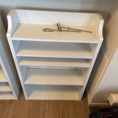 山善] カウンター下収納 突っ張り棒