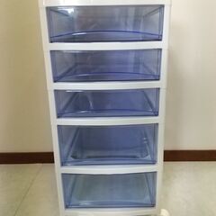 アイリス　チェスト5段　日本製　収納ケース　書類ケースの画像