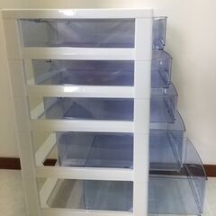 アイリス　チェスト5段　日本製　収納ケース　書類ケースの画像