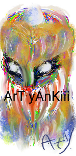 【アート絵】アートヤンキーシーサー　arT yAnKiii
