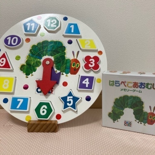 はらぺこあおむし　メモリーゲーム　知育　とけい　時計