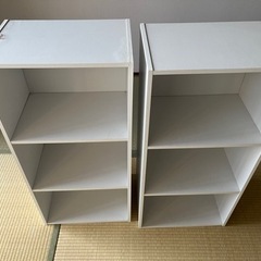 カラーボックス2個の画像