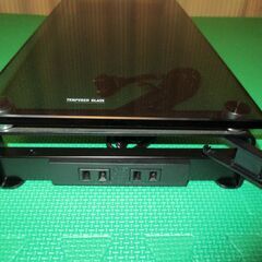 【中古】ガラスモニタースタンド ACコンセント、USB付き_#1の画像