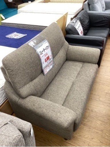 KB-35【新入荷　リサイクル品】2シーターソファ　ブラウン