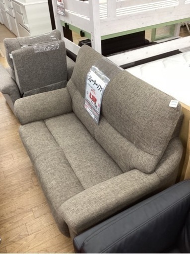 KB-35【新入荷　リサイクル品】2シーターソファ　ブラウン