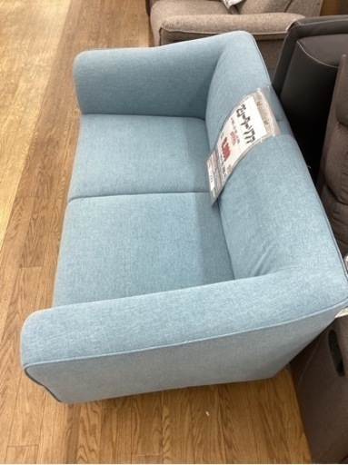 KB-36【新入荷　リサイクル品】2シーターソファ　ブルー
