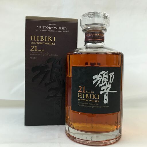 新入荷！！　国産ウイスキー　響　21年　箱付き　700ml　43％