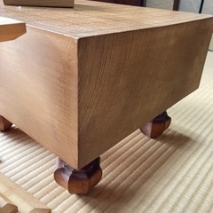 将棋盤(足付)と駒台セットの画像