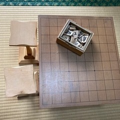 将棋盤(足付)と駒台セットの画像