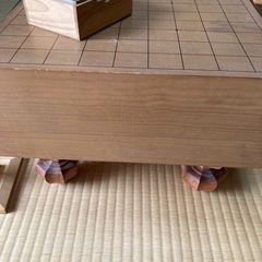 将棋盤(足付)と駒台セットの画像