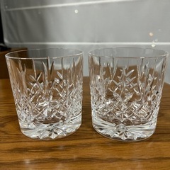カットグラス２個セット