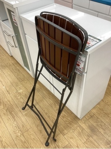 KB-43【新入荷　リサイクル品】美品　4脚有り　エミュー　イタリア　ガーデンフォールディングチェア　ブラウン