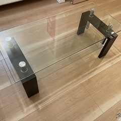 ローテーブル　ガラスの画像