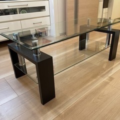 ローテーブル　ガラスの画像