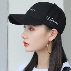 ブラック　カジュアルコーデ キャップ 韓国 オルチャン 男女兼用 E1