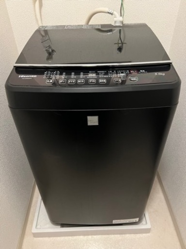 Hisense洗濯機5.5kg 2018年製 洗濯機下部回転モーター交換済み