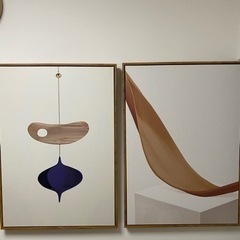 お洒落な絵　40×60 2個セットの画像